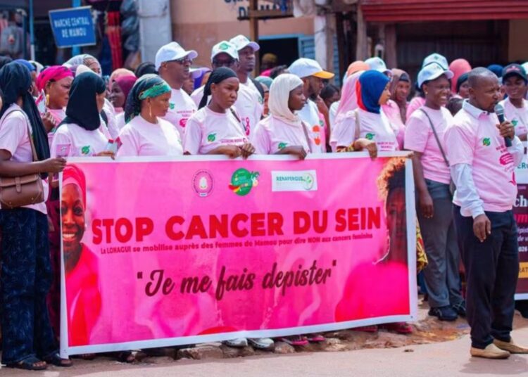 Mamou : la lutte contre le cancer du sein au cœur d’une mobilisation de la LONAGUI et du RENAFERGUI